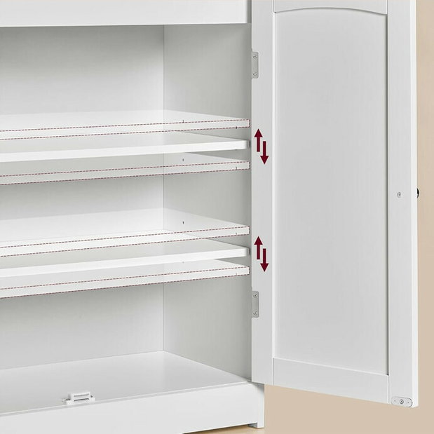 Kúpeľňová skrinka Auka (biela)