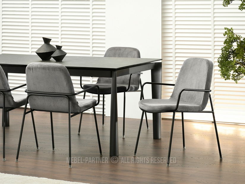 Scaun Ulrika (gri + negru)