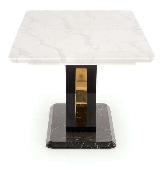 Blagovaonski stol Vindall (mramor + bijela)