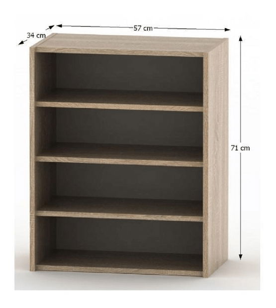 Polcos szekrény Asista AS 013 sonoma tölgy