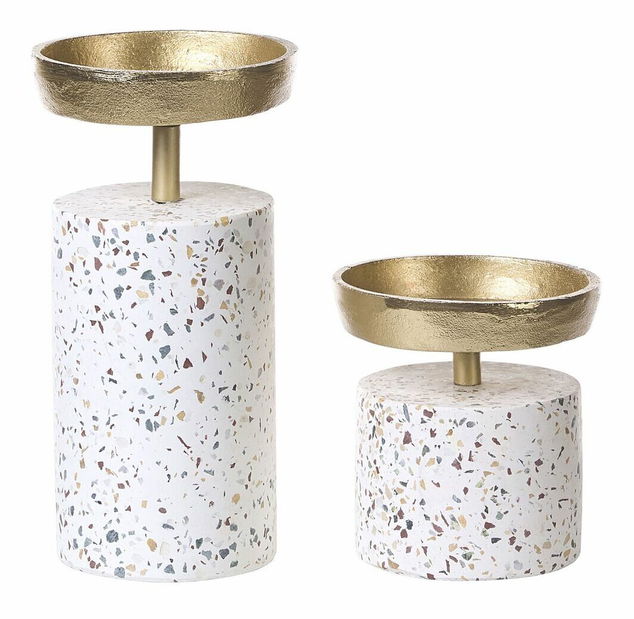 Set de 2 suporturi pentru lumânări Kahi (multicolor)