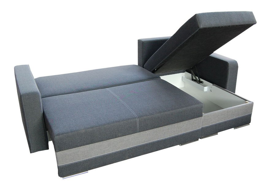 Rohová sedačka Aleksander Berlin 02 + ekokoža biela (P)