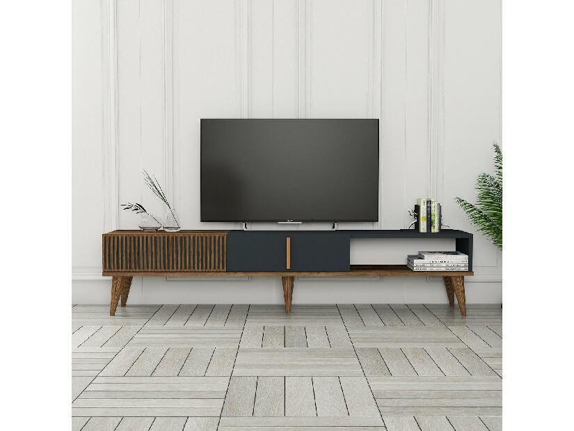 TV asztal/szekrény Tepeve (dió + antracit) 