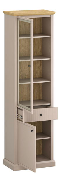 Vitrin Indices 1 (taupe + kő tölgy) 