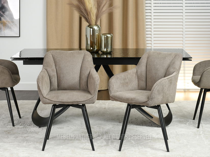 Stolička Bonita (béžová + zlatá)