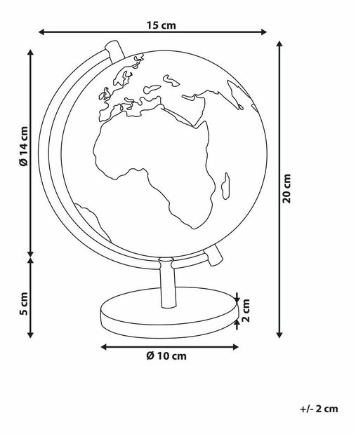 Globus 20 cm CAMPO (plava)