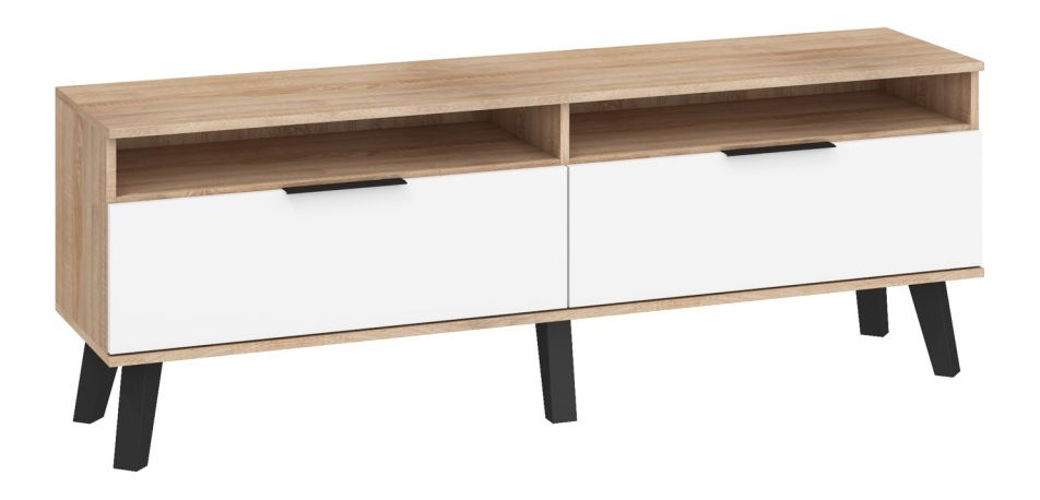 TV stolić/ormarić Shela SVN-11 (hrast sonoma svjetla + bijeli sjaj)
