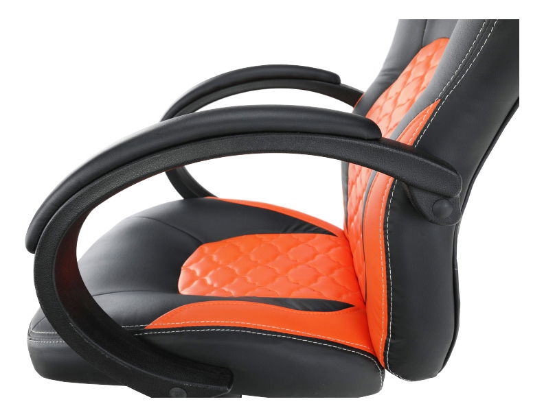 Kancelárske kreslo Naseby (čierna + oranžová)