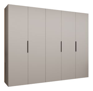 Šatníková skriňa 250 cm Mirabella 1 (kašmír + čierna)