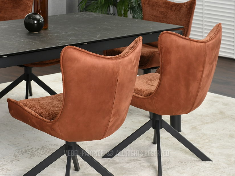 Stolička Nanny (medená + čierna)