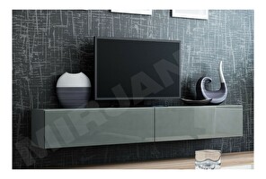 TV stolík/skrinka Zigo 180 (sivá + sivý lesk) *výpredaj