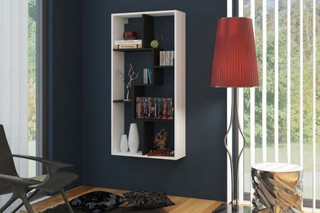 Polcrendszer Domino B fehér + fekete