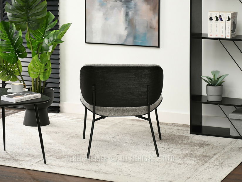 Fotelja Black (siva + crna)