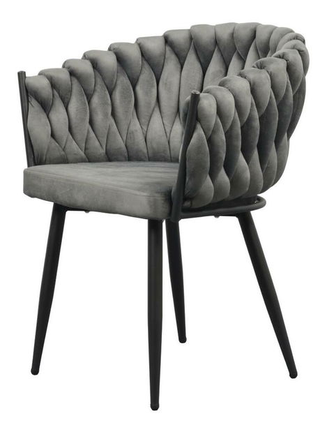 Étkezőszék Blair (sötétszürke + fekete)