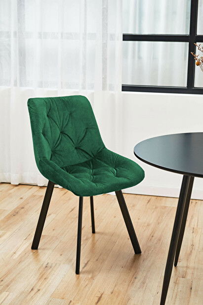 Set 2 buc scaune sufragerie Cajon (verde)