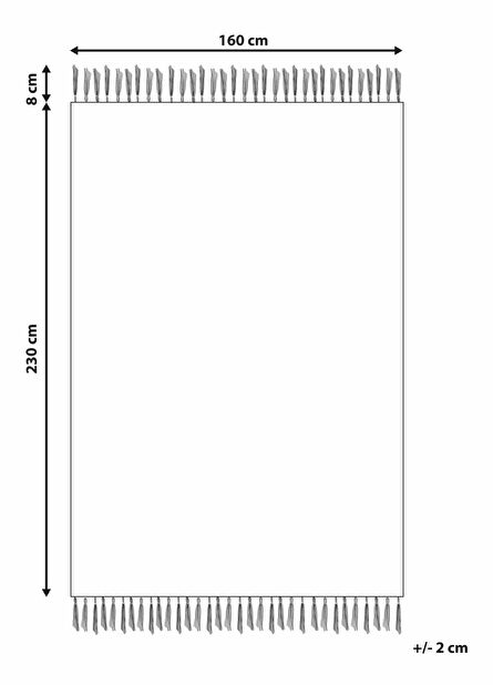 Tepih 160 x 230 cm VosMetal (više boja)