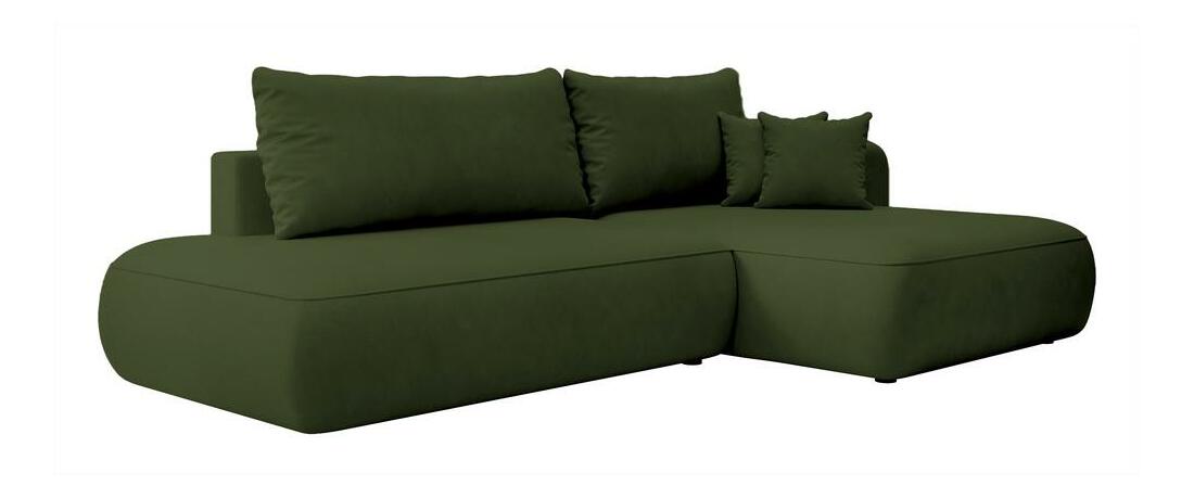 Sarokkanapé Fergie (J) (zöld + fekete)