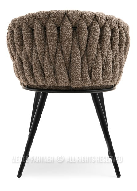 Stolička Roza (svetlohnedá + čierna)