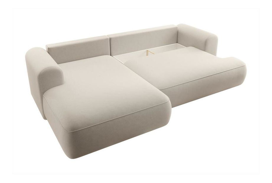 Rohová sedacia súprava Olivo I (L) (béžová + čierna)