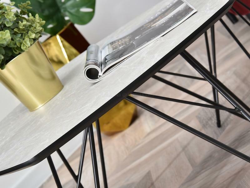 Măsuță de cafea Petal Zest Xl (gri + negru)