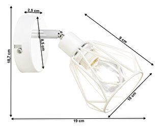 Zidna lampa Oakley Typ 2 (bijela)