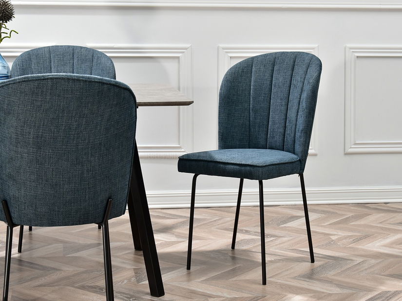 Jedálenská stolička Obrar (sivá + zlatá)