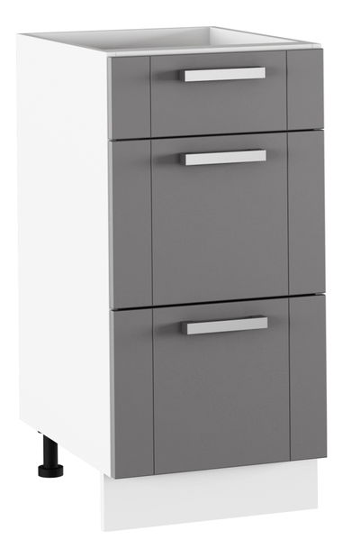 Dolná kuchynská skrinka Janne Typ 53 (tmavosivá + biela)