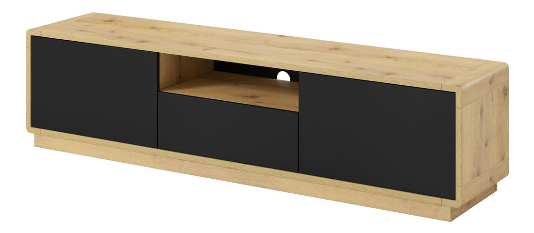 TV stolić Albert Tip 39 (hrast taurus + crna mat)