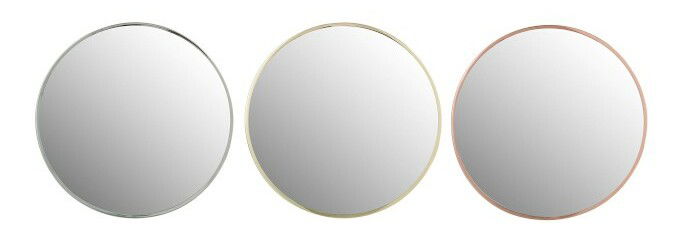 Zrkadlo Jolipa Na stenu Wild Cherry (40x2x40cm) (Strieborná + Zlatá + Medená) (3ks)