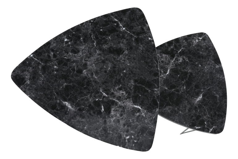 Masă de cafea Stofol (Negru) (2 buc.)