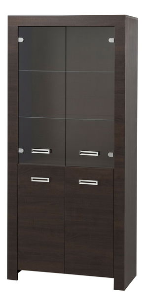 Vitrină GK Attak 04 2D (Sonoma Choco)