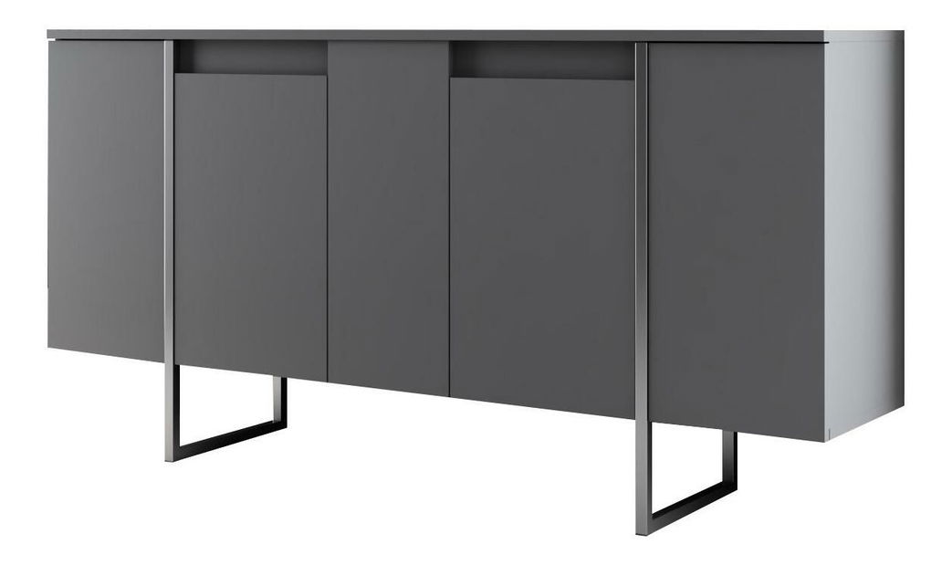 Set za dnevni boravak Luna 1 (antracit + srebrna)