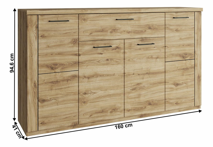 Komód DORIS (navarra tölgy)