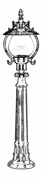 Vonkajšie podlahové svietidlo Sunil (čierna)