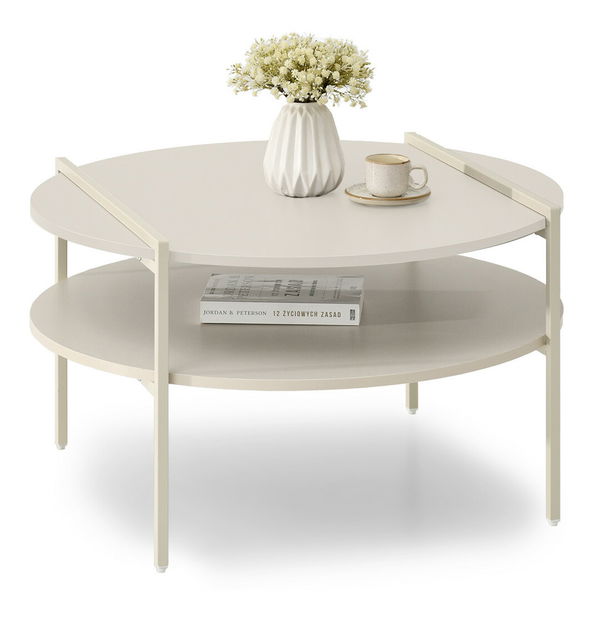 Măsuță de cafea Despidio (crem)