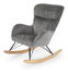 Fotelja za ljuljanje Caster (siva)