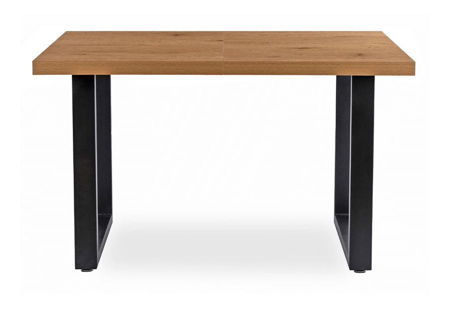 Széthúzható étkezőasztal Tomko (arany tölgy + fekete) (6-8 fő részére)