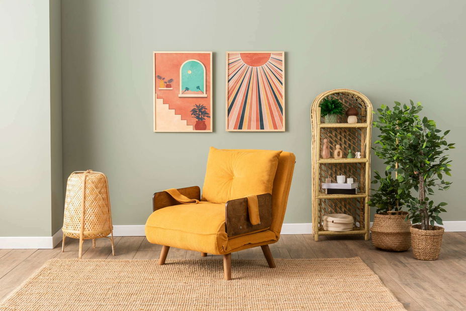 Fotoliu Como (muștar)