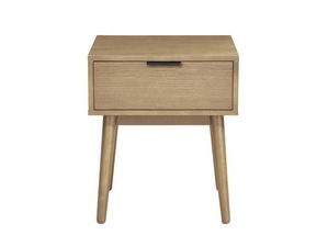 Éjjeliszekrény Candance (világos fa)
