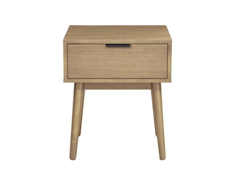 Éjjeliszekrény Candance (világos fa)
