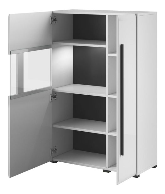 Vitrina Tashia 42 (bijela + visoki bijeli sjaj)