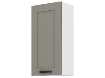 Dulap superior de bucătărie Lucid 45 G 90 1F (claygrey + alb)