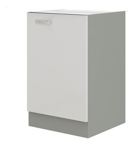 Donji kuhinjski ormarić Brunea 40 D 1F BB (siva + bijeli sjaj)