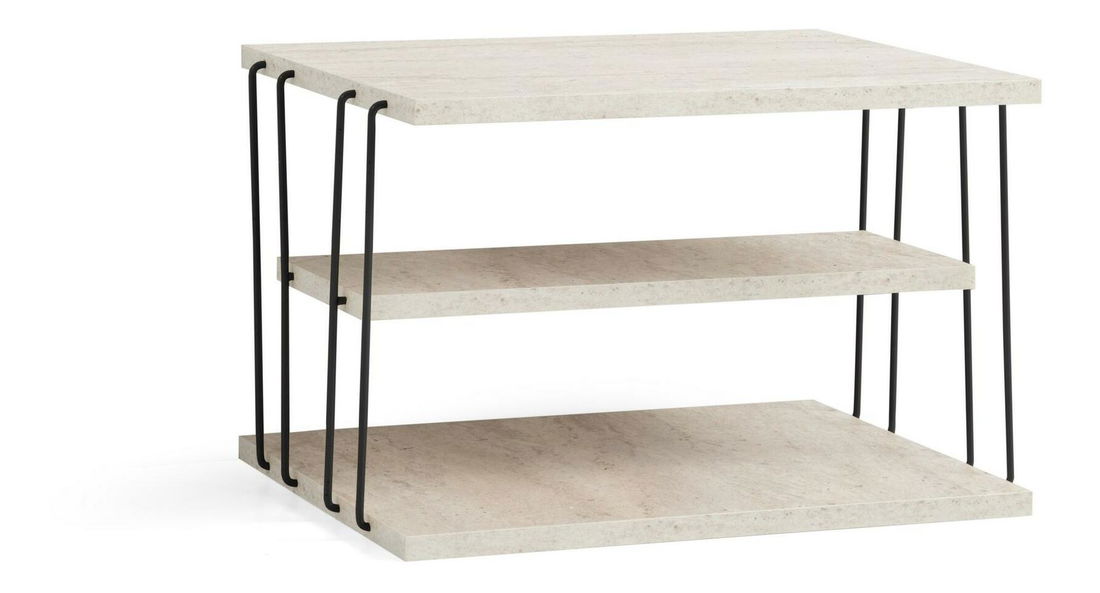 Príručný stolík Lifia (čierny mramor)