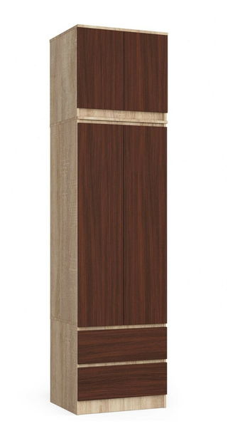 Nadstavba na skriňu Sashka II (dub sonoma + wenge)
