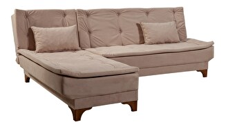 Kutna sofa na razvlačenje Keid C (ružičasta) (L)