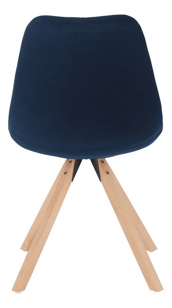 Jedálenská stolička Fra (modrá + buk)