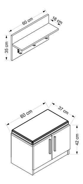 Mobilier Hol Nemake 9 (alb) 