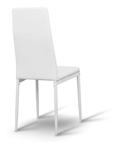 Scaun de sufragerie Collort nova (alb piele ecologică)