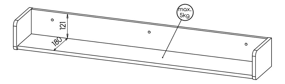 Raft Phelan P15 (Nuc warmia + Negru)